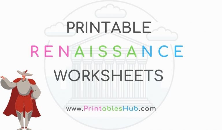 Free Printable Renaissance Worksheets for High School [PDF ...