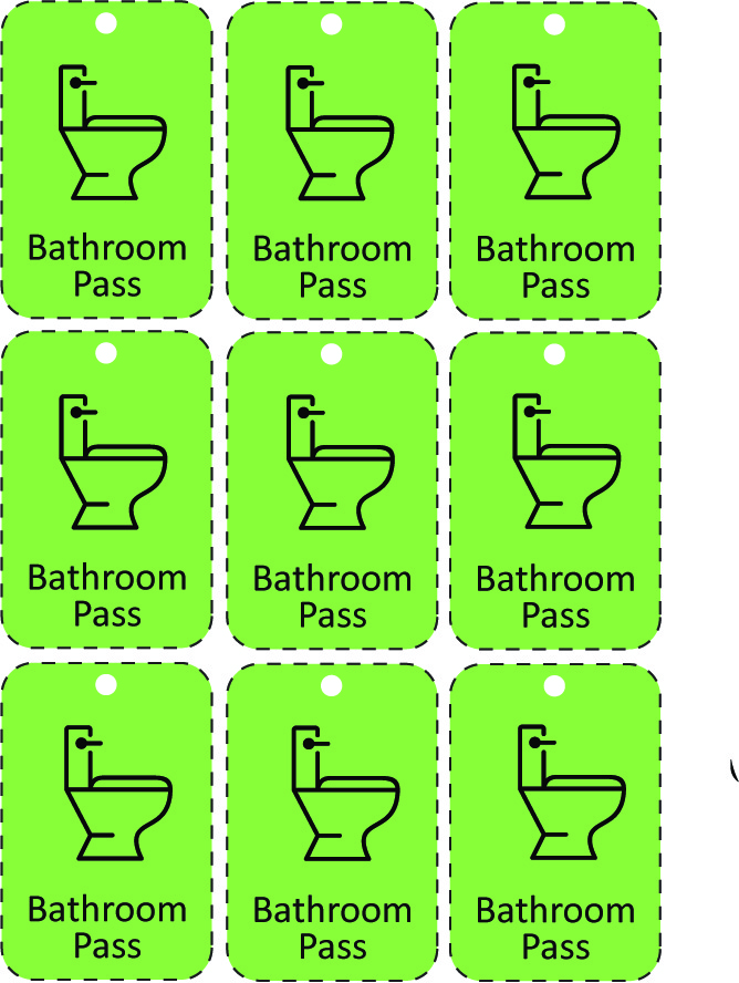 Free Printable Bathroom Passes PDF Printables Hub Free Printable Bathroom Passes PDF Printables Hub