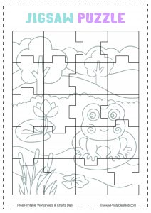 Free Printable Jigsaw Puzzles For Kids [PDF] + Blank Template ...