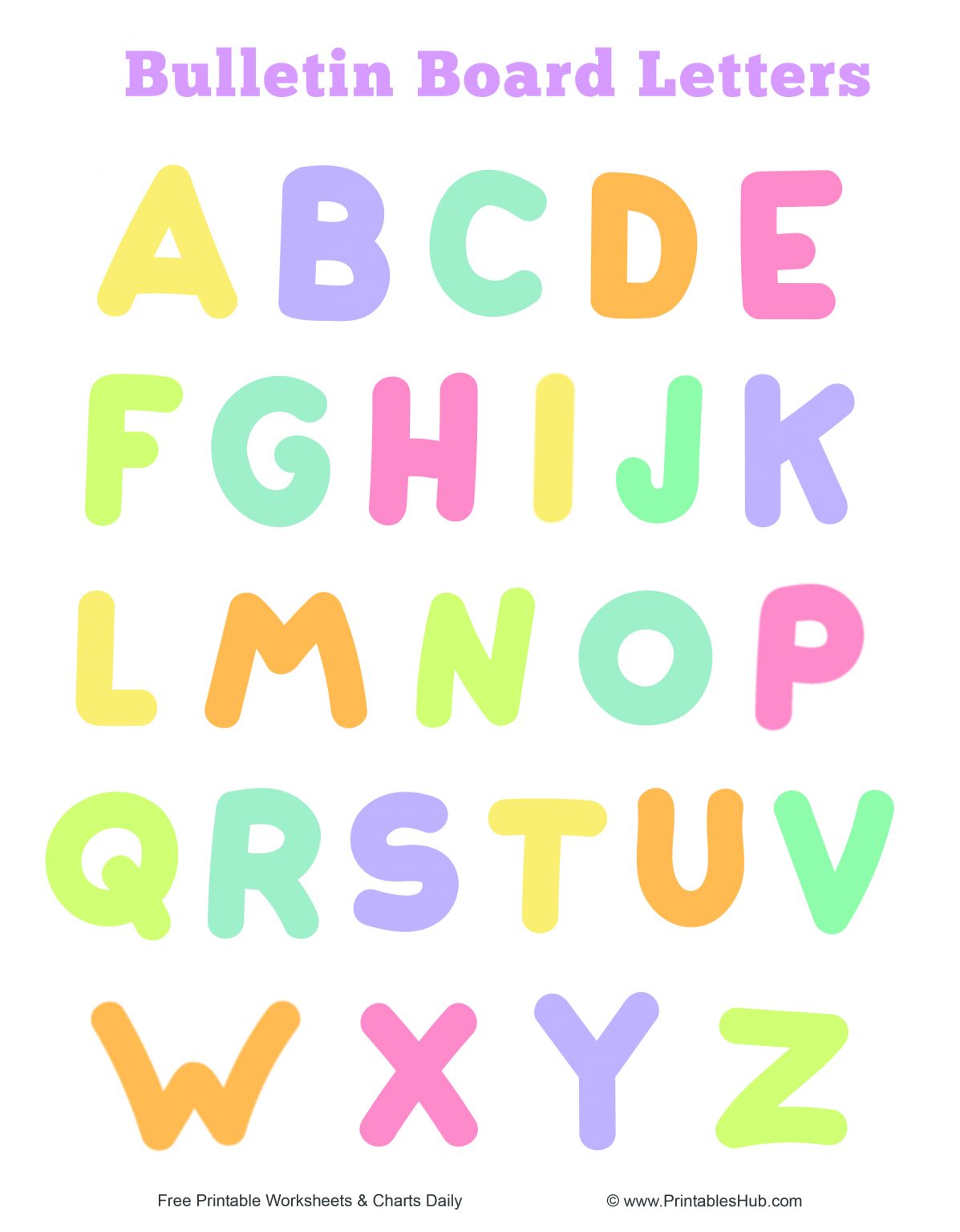 free printable bulletin board letters templates pdf printables hub
