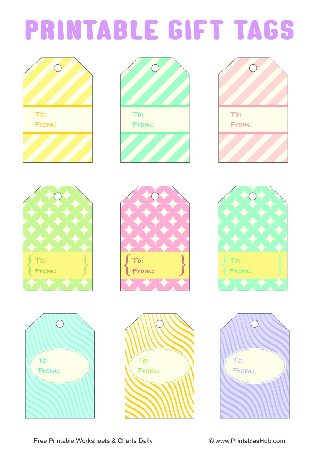Free Printable Gift Tags for all Occasions [PDF] - Printables Hub
