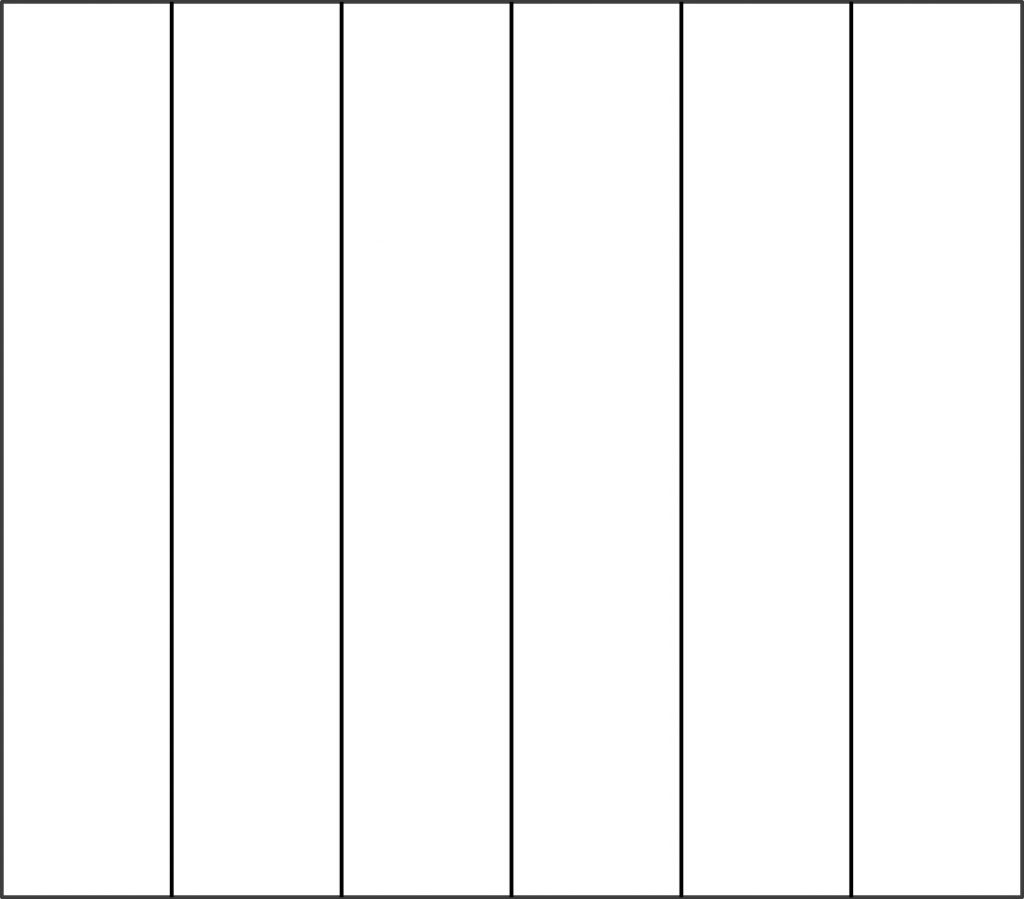 Printable Blank 6 Column Chart Template