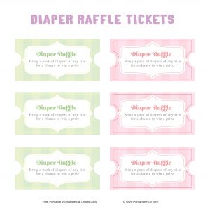 Free Printable Diaper Raffle Tickets [PDF] - Printables Hub