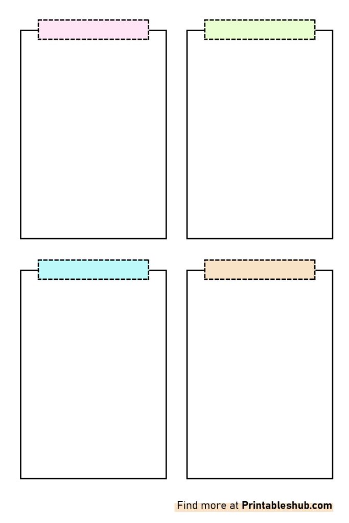 Free Printable Blank Flashcards Template [PDF]
