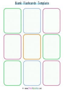 Free Printable Blank Flashcards Template [PDF] - Printables Hub