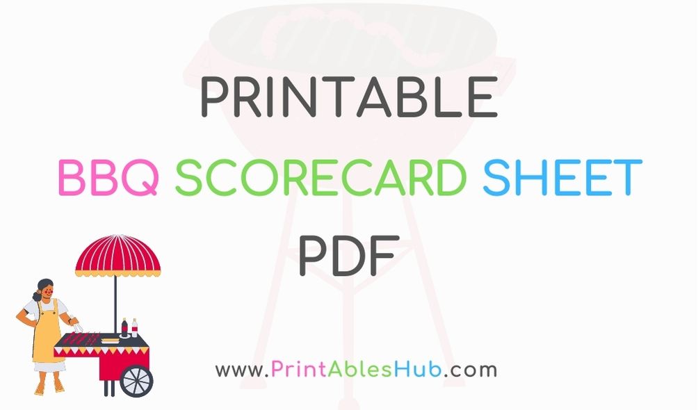 Free Printable BBQ Judging Scorecard Sheet PDF Printables Hub