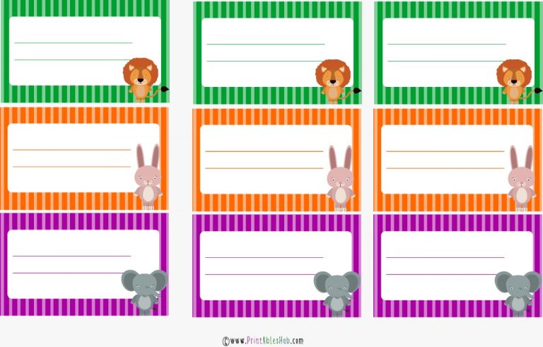 Free Printable Name Tags for Preschoolers [PDF] - Printables Hub