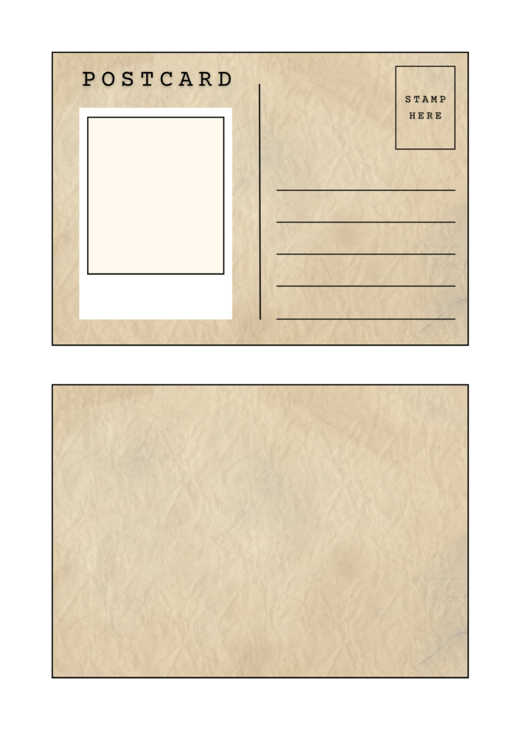 Free Printable Blank Postcard Template