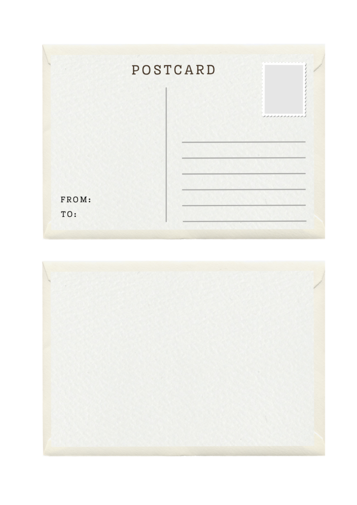 Free Printable Blank Postcard Template