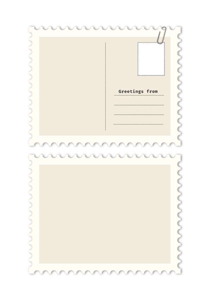 Free Printable Blank Postcard Template