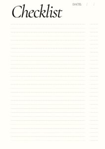 Printable Blank Checklist Templates [PDF] - Printables Hub