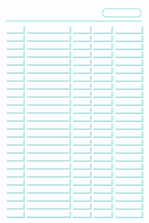 Blank Spreadsheet Templates