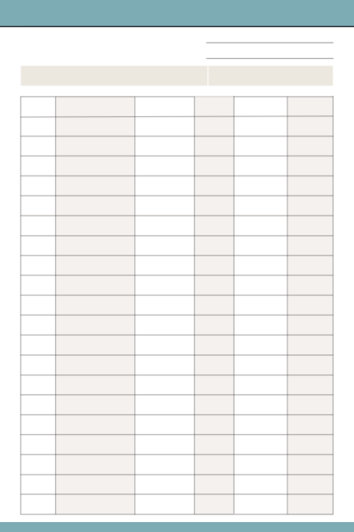 Blank Spreadsheet Templates