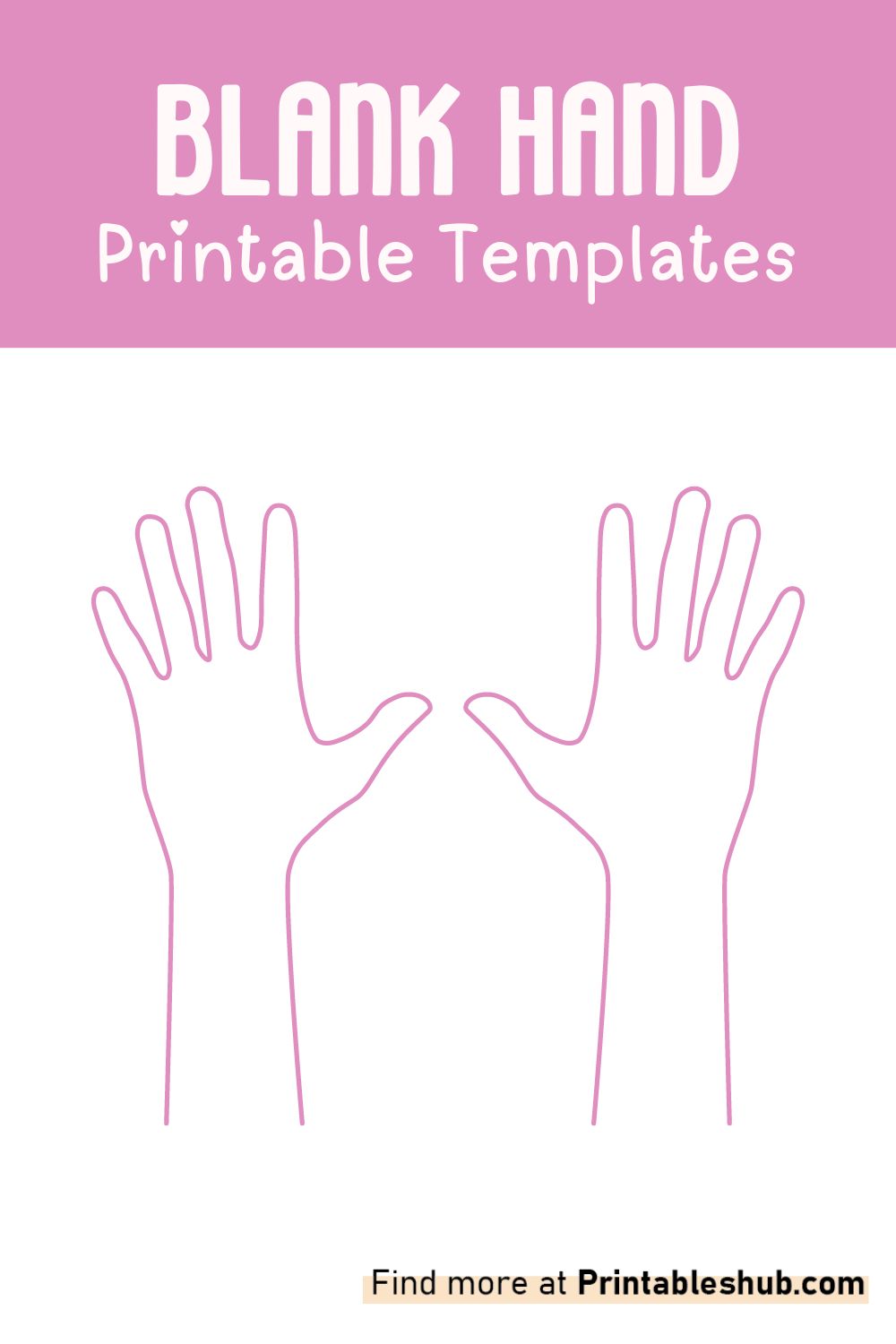 Free Printable Blank Hand Template PDF Printables Hub Free Printable Blank Hand Template PDF Printables Hub