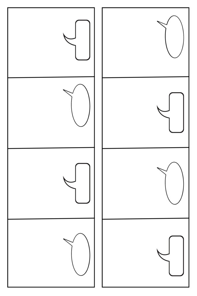 Free Printable Comic Strips/Pages Template