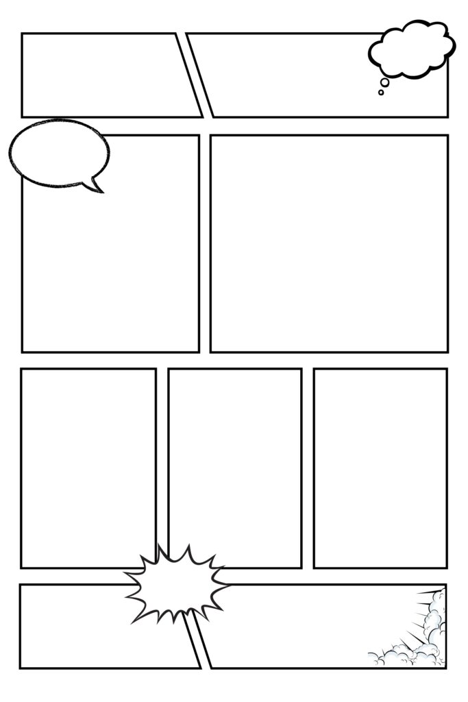 Free Printable Comic Strips/Pages Template