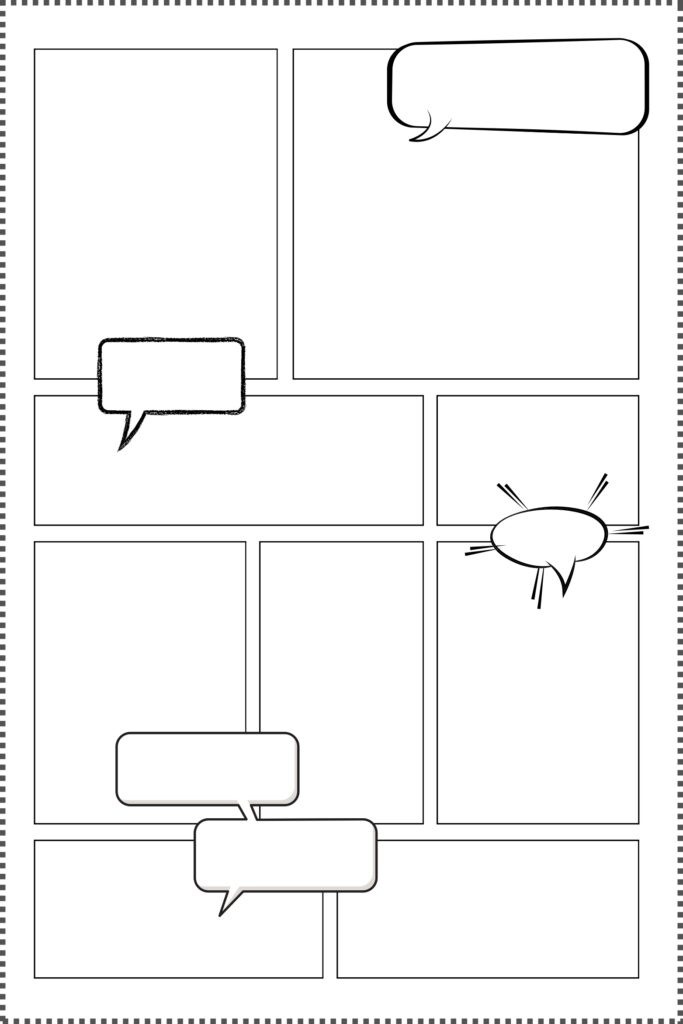 Free Printable Comic Strips/Pages Template