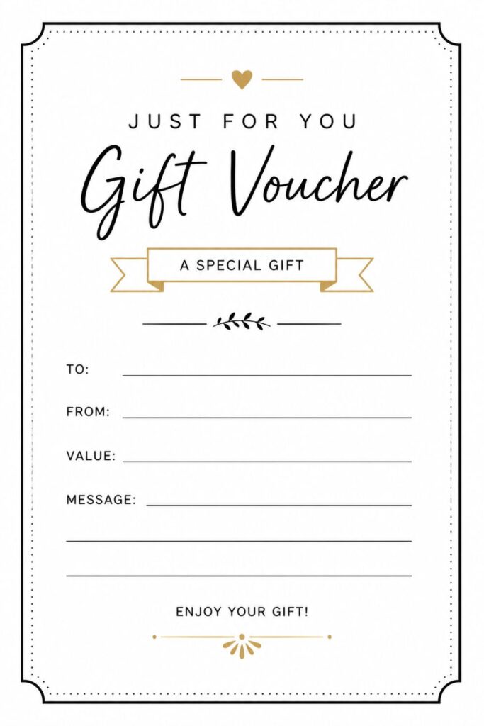 Printable Gift Certificate Templates