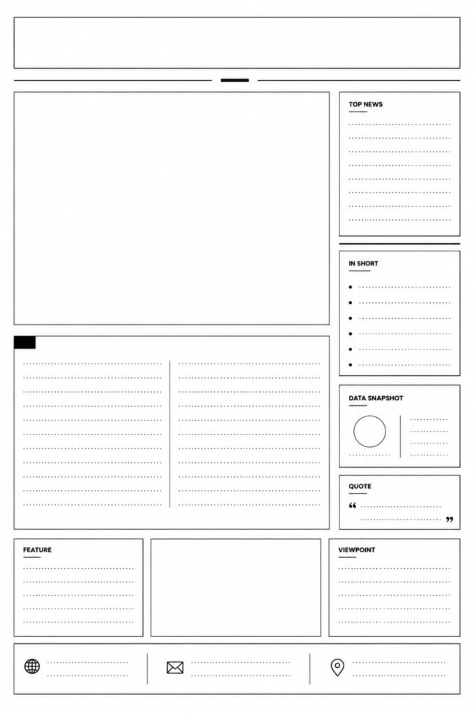 Free Printable Blank Newspaper Template
