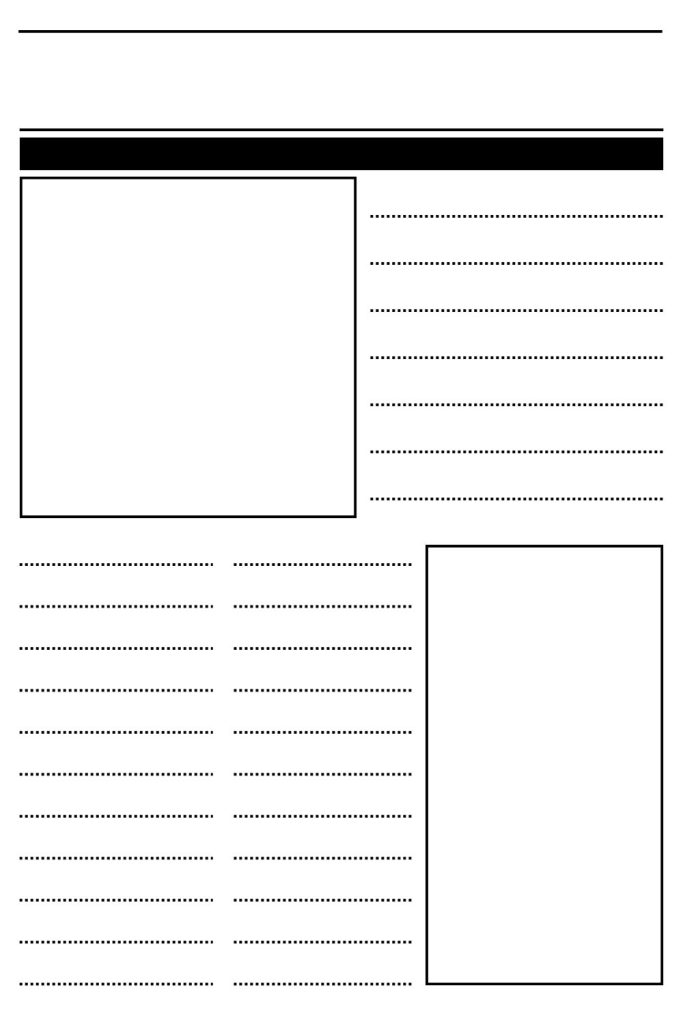 Free Printable Blank Newspaper Template