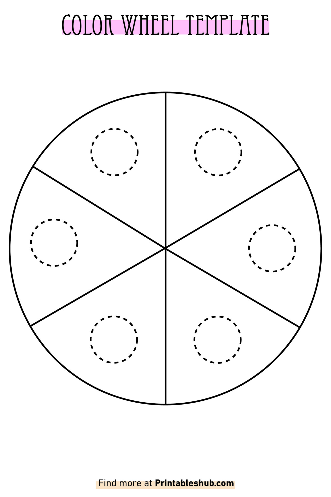 Printable Blank Color Wheel Templates Free PDF Included Printables Hub Printable Blank Color Wheel Templates Free PDF Included Printables Hub