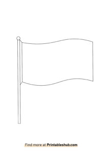 Free Printable Blank Flag Templates [PDF Included] - Printables Hub