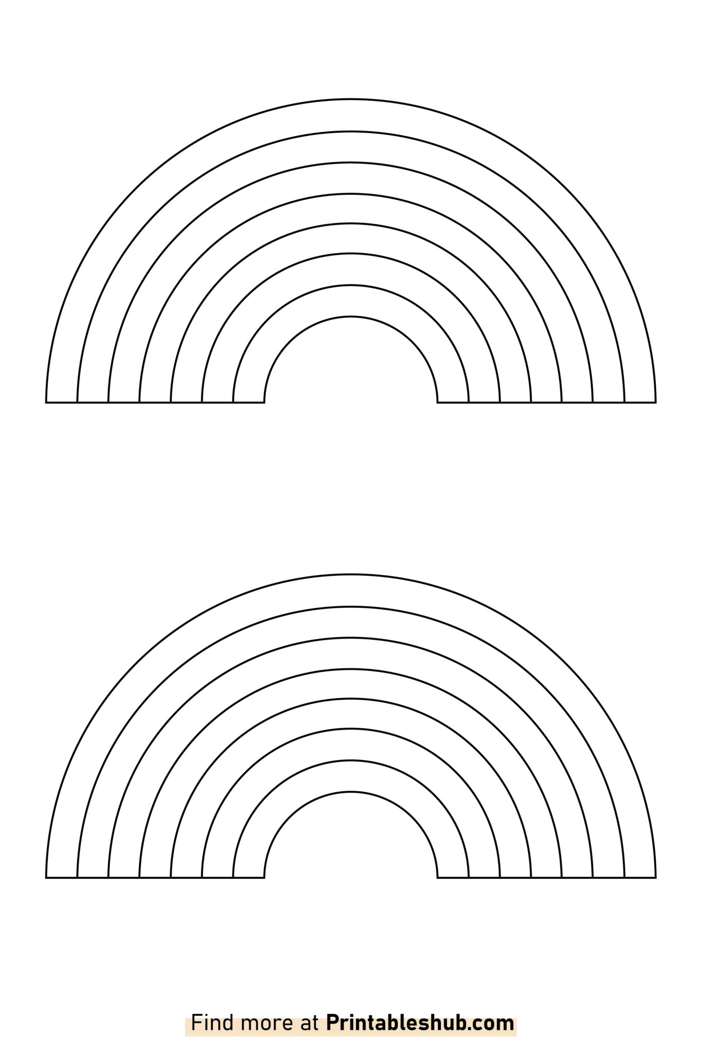 Rainbow Templates Free Rainbow Templates Free