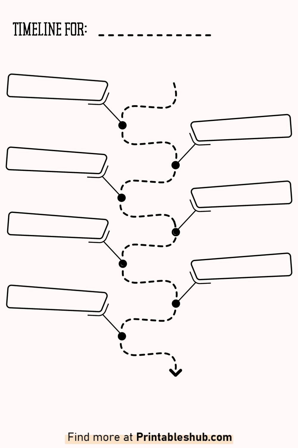 Blank Timeline Printable Blank Timeline Printable