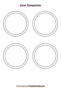 Free Printable Blank Coin Templates PDF Included Printables Hub