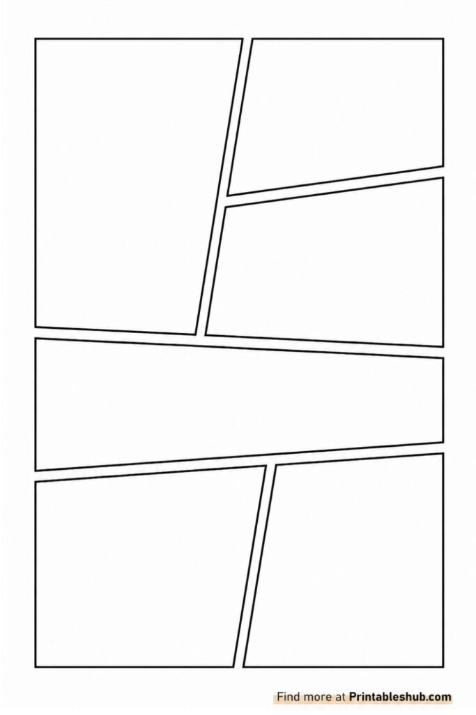 Free Printable Comic Strips/Pages Template