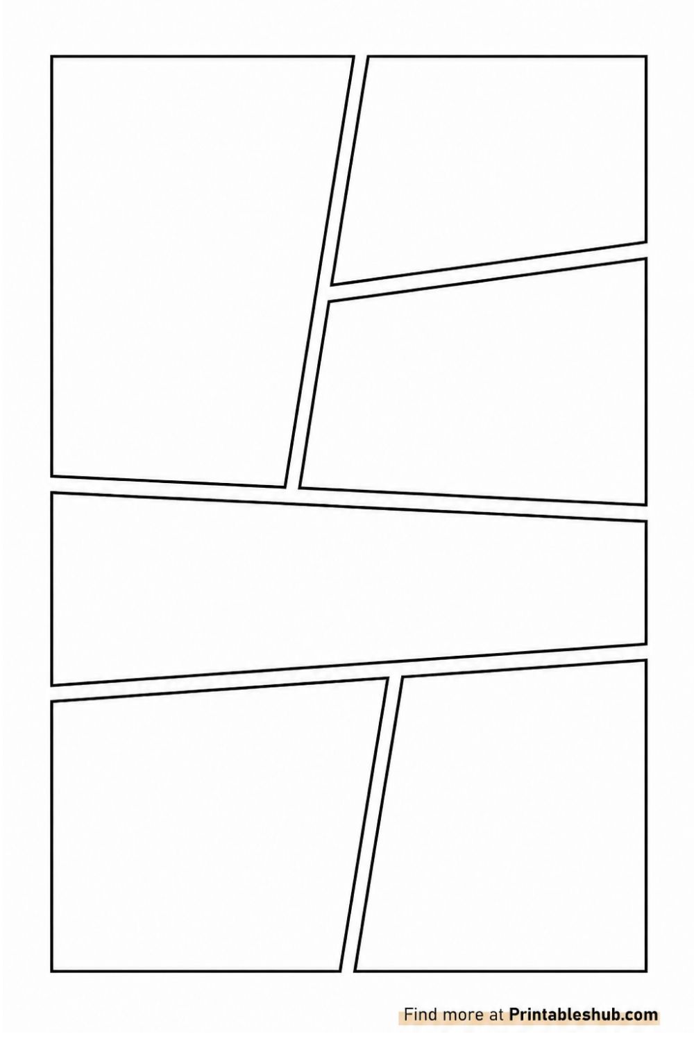 Free Printable Comic Strips/Pages Templates [PDF Included] - Printables Hub