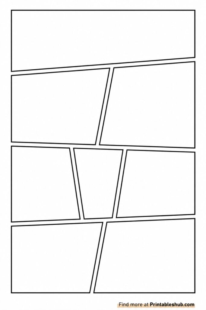 Free Printable Comic Strips/Pages Template