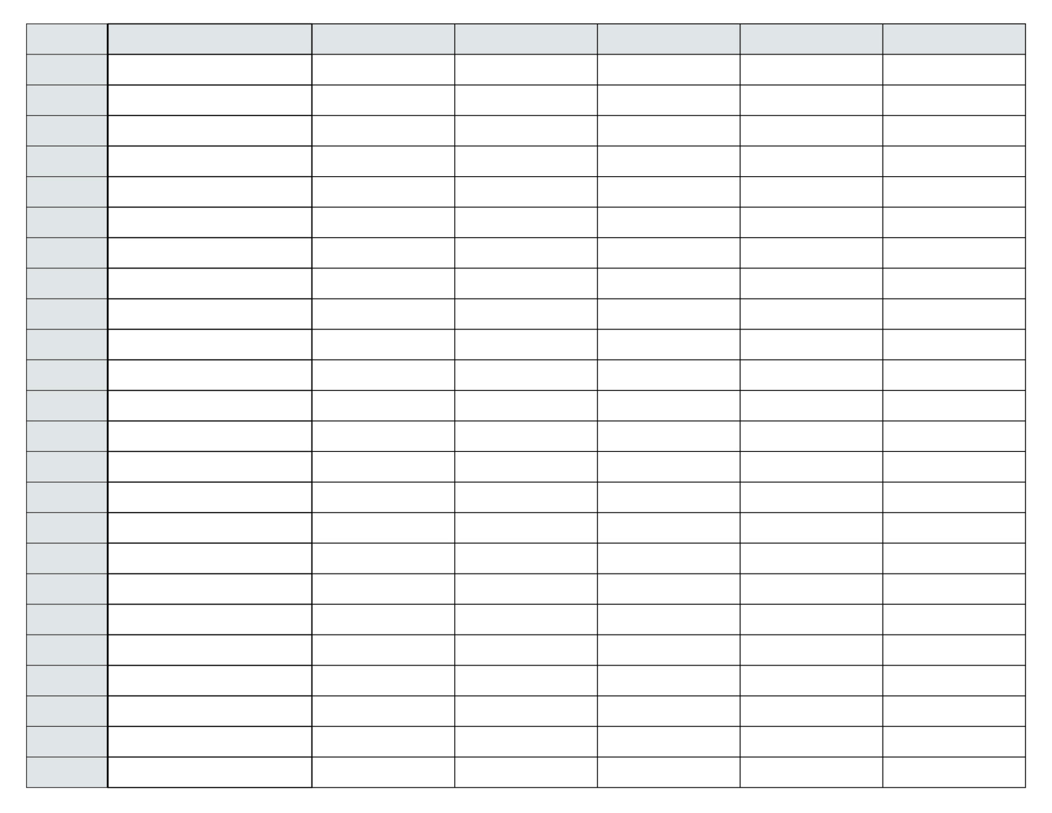 Free Printable Blank Spreadsheet Templates PDF Included Printables Hub Free Printable Blank Spreadsheet Templates PDF Included Printables Hub