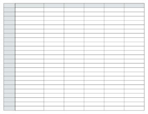 Free Printable Blank Spreadsheet Templates [PDF Included] - Printables Hub