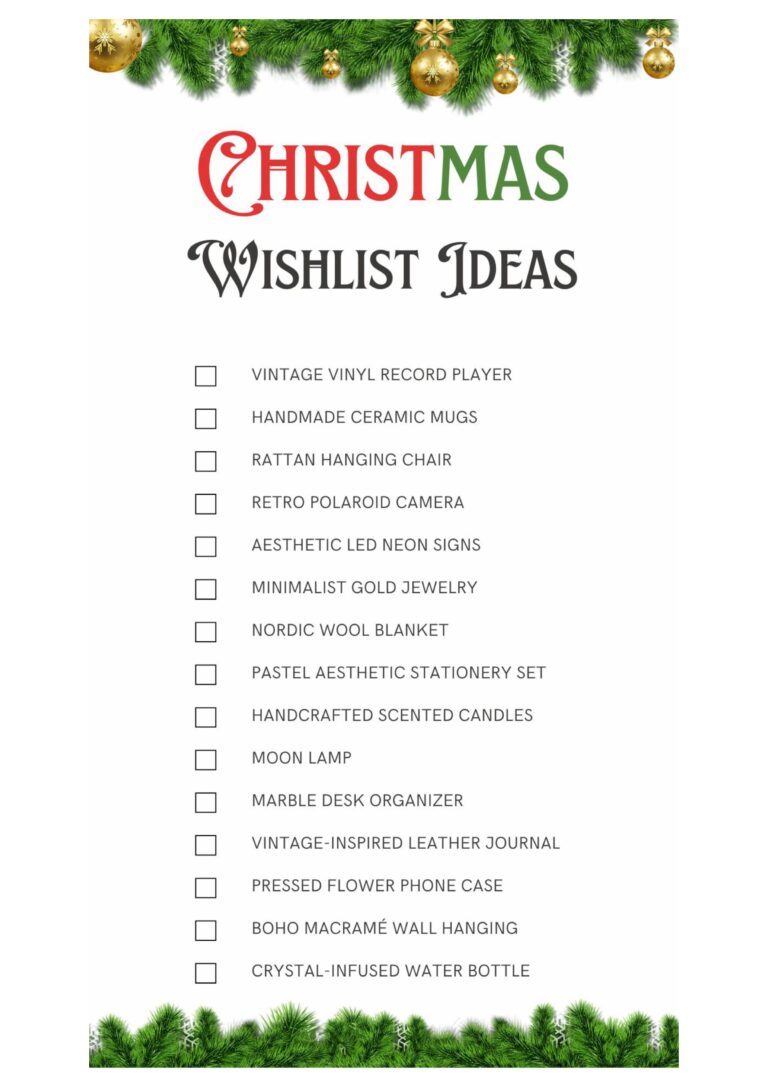 Free Printable Blank Christmas Wish List Templates [PDF Also Included ...