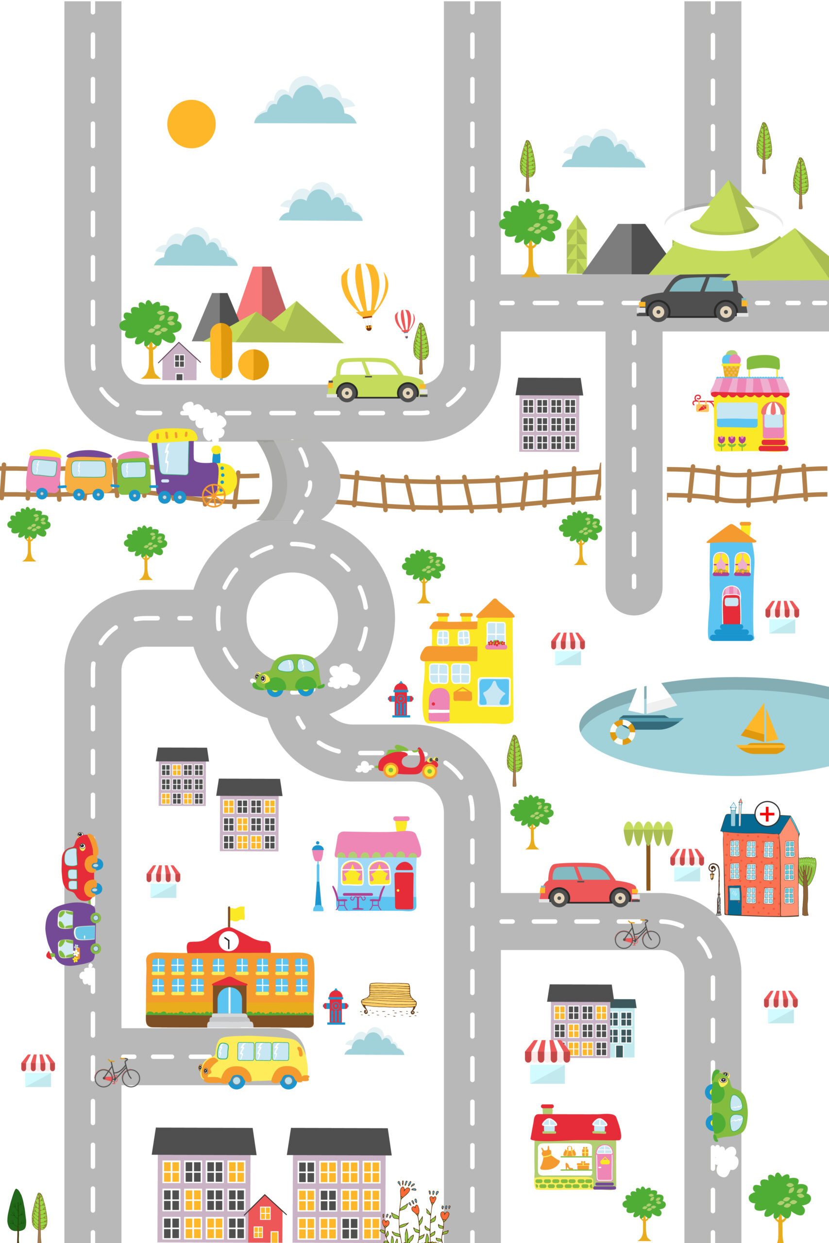 Printable Town Map For Kids [PDF + Blank Template] Printables Hub