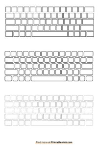 Blank Keyboard Templates [PDF Included] - Printables Hub