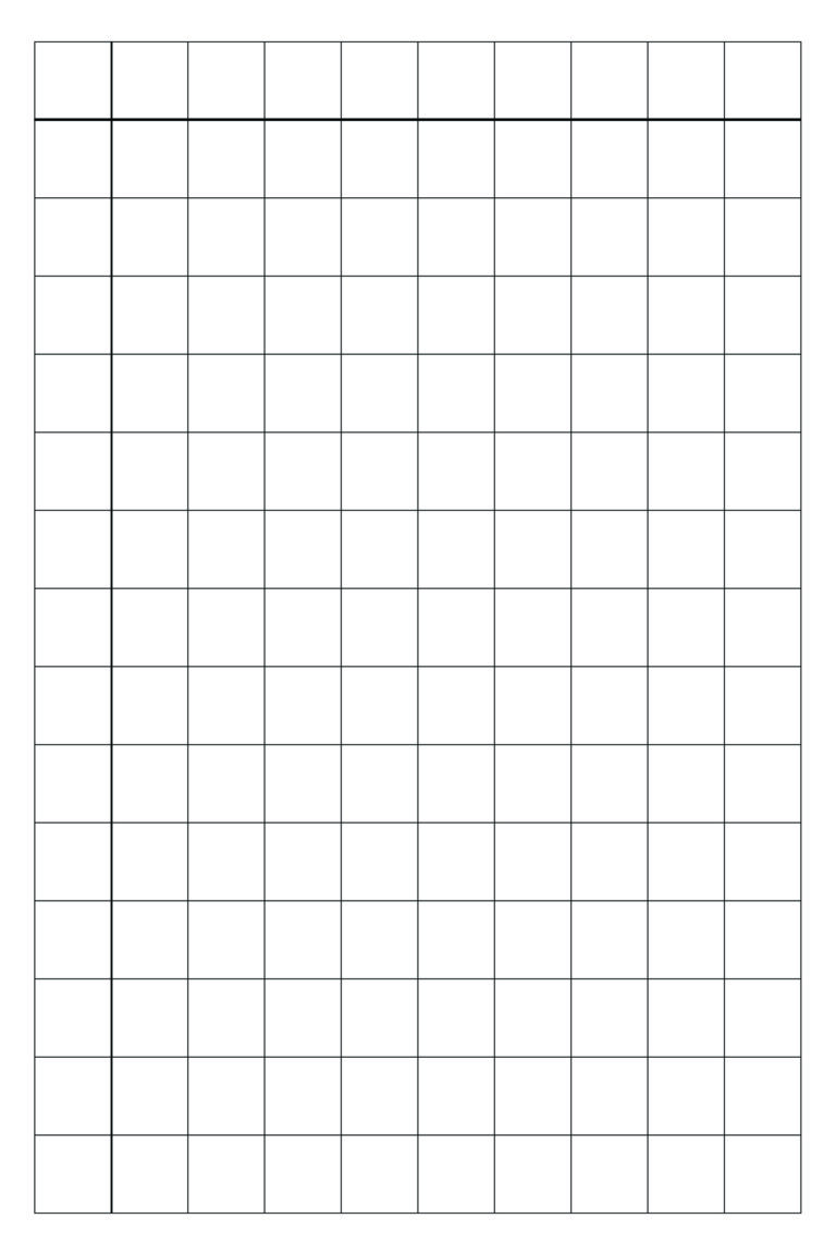 Free Printable Blank Math Sheets [PDF Included] - Printables Hub