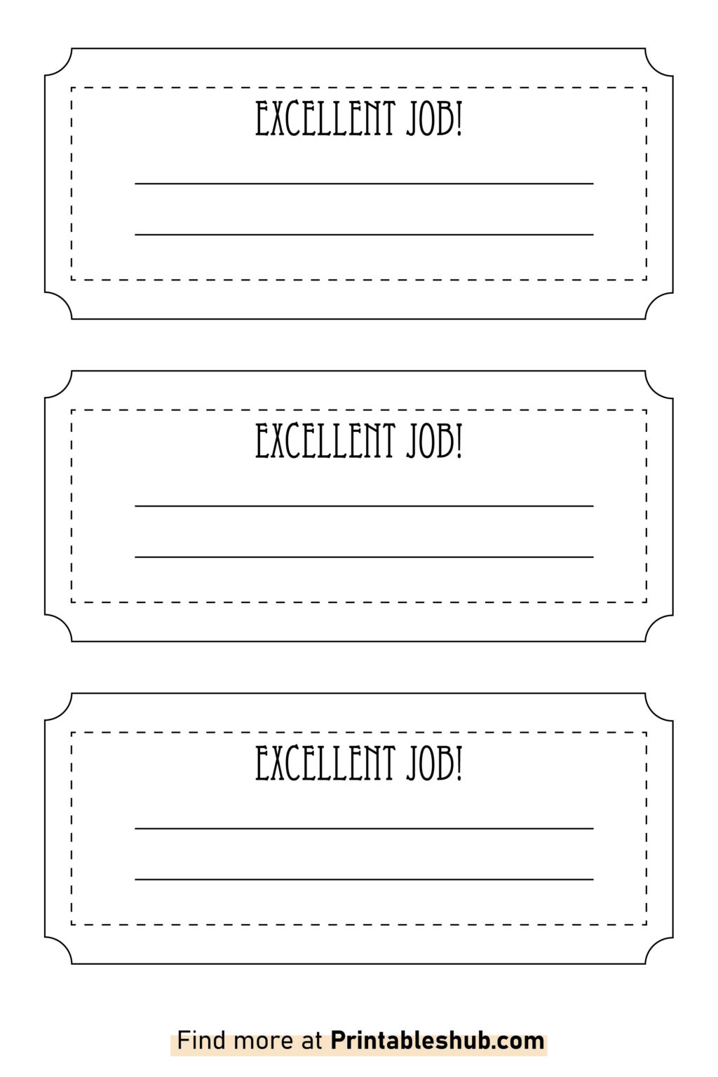 Free Printable Blank Reward Coupon Templates For Kids, Teens ...
