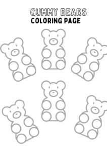 Printable Gummy Bears Coloring Pages [With PDF] - Printables Hub