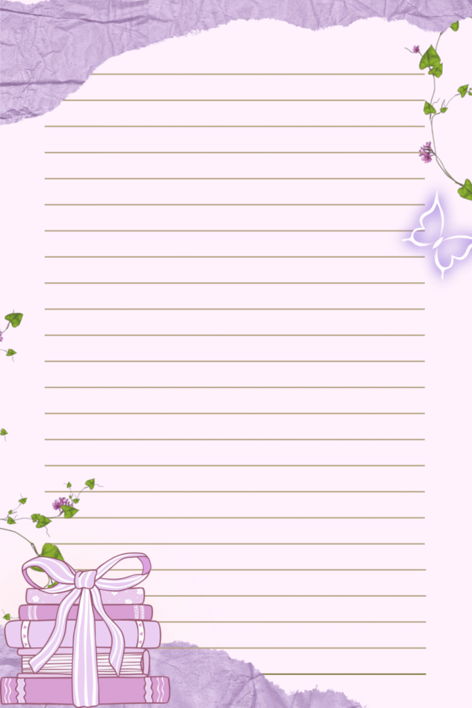 Free Printable A4 Writing Stationery/Sheet