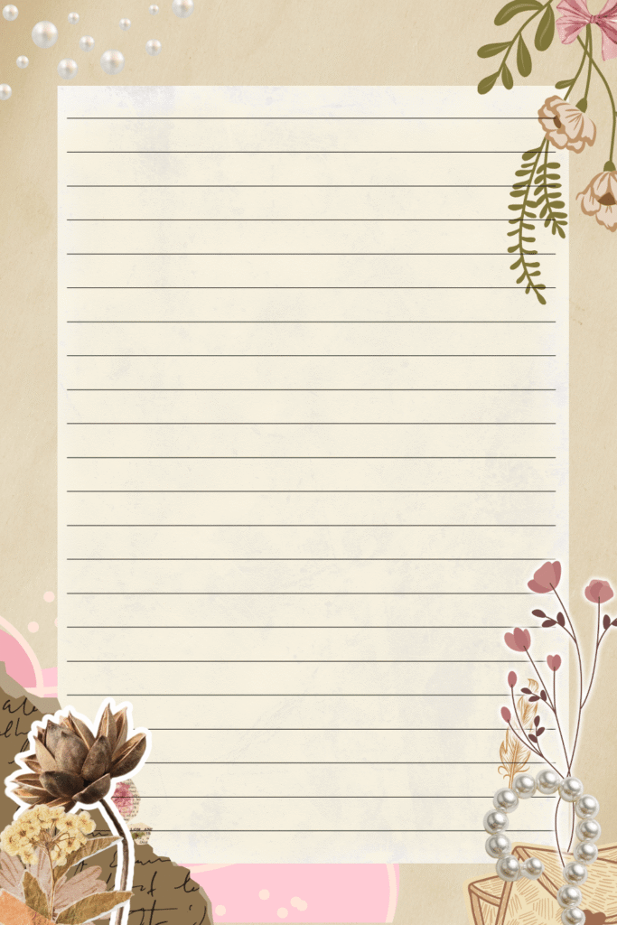 Free Printable A4 Writing Stationery/Sheet