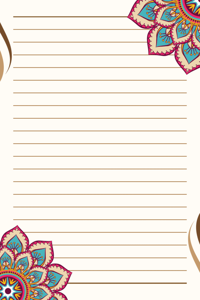Free Printable A4 Writing Stationery/Sheet
