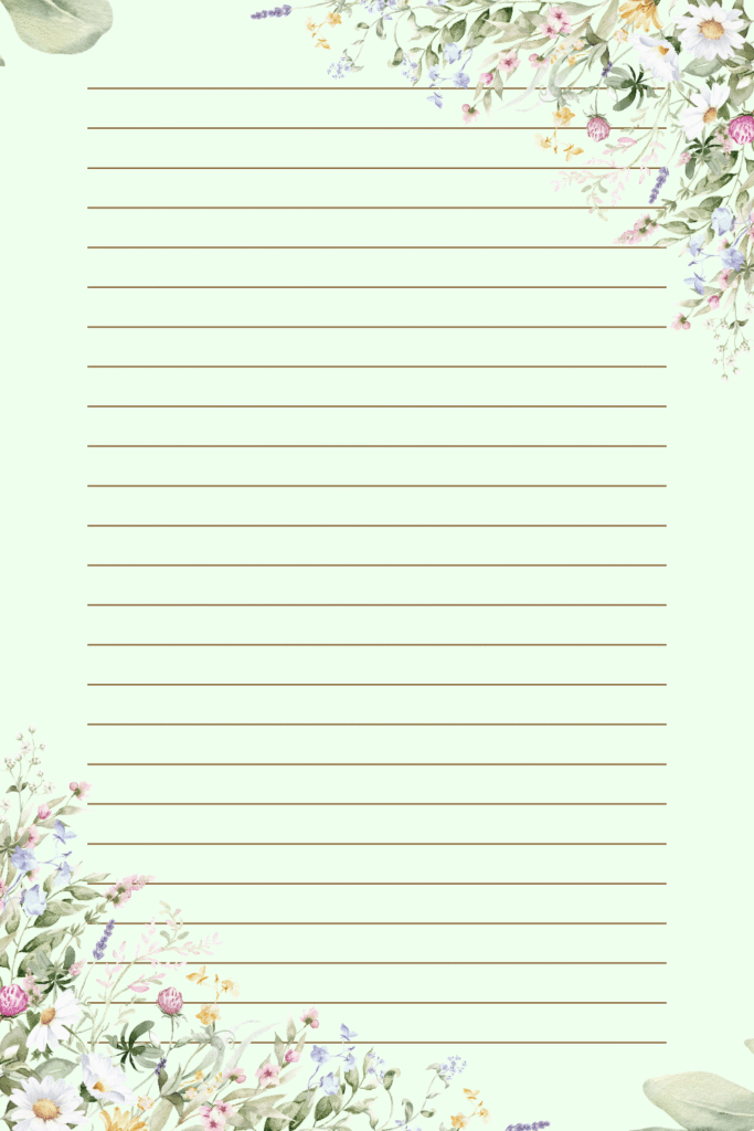 Free Printable A4 Writing Stationery/Sheet