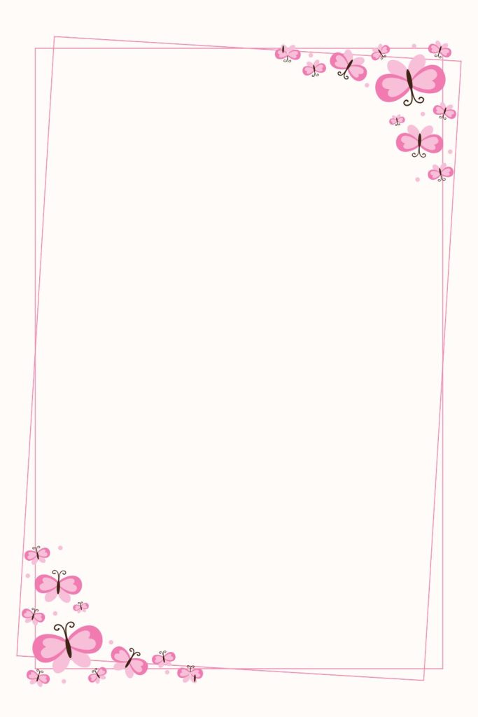 Printable Blank Aesthetic Rectangle {Frame} Templates With PDF