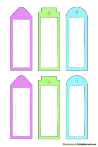 Free Printable Blank Bookmark Templates [PDF Included] - Printables Hub