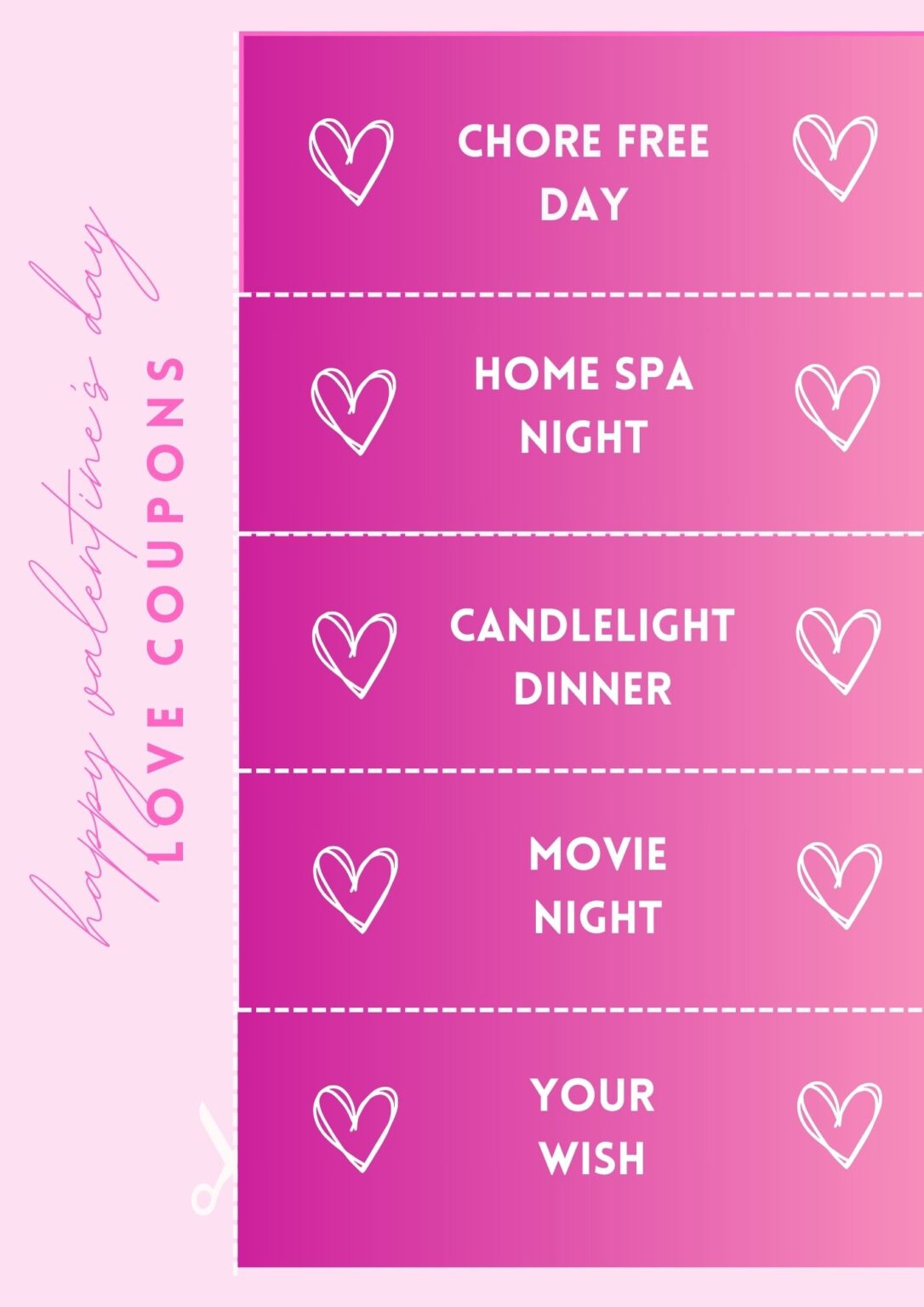 Printable Valentine’s Day coupons + Blank Templates Printables Hub