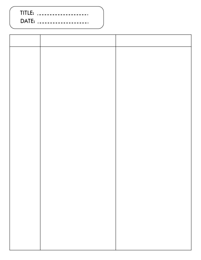Free Printable 3 Column Chart Templates PDF Included Printables Hub Free Printable 3 Column Chart Templates PDF Included Printables Hub