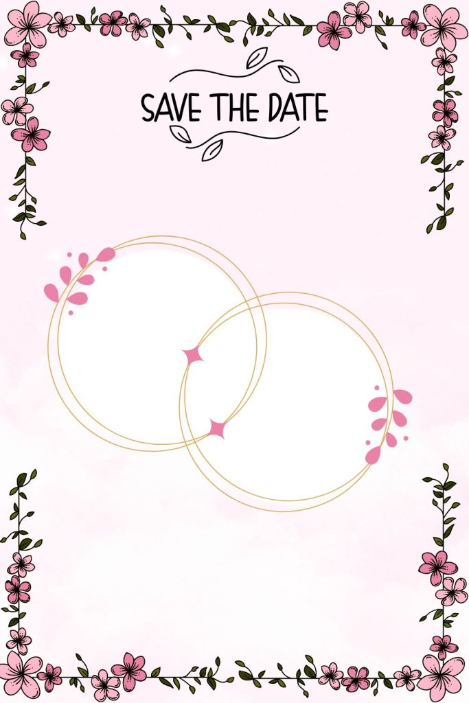 blank save the date card template idea