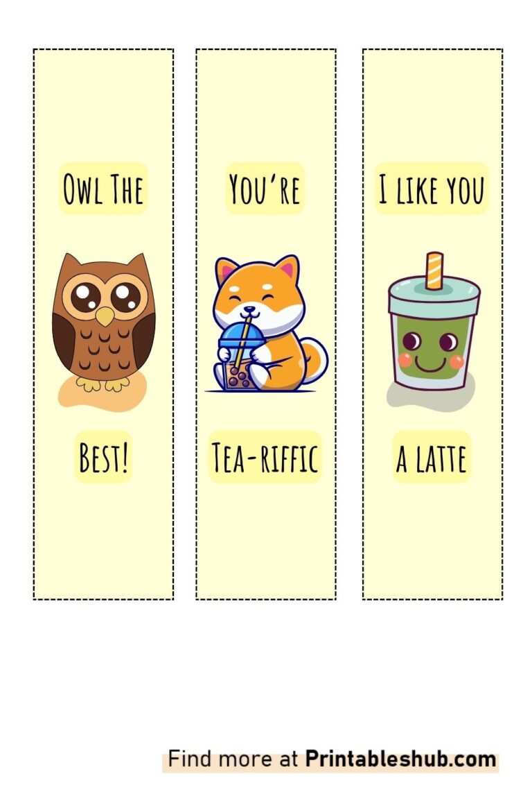 Free Printable Creative Bookmarks [PDF Included] - Printables Hub